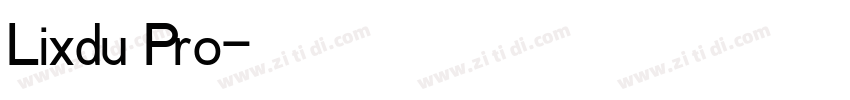 Lixdu Pro字体转换